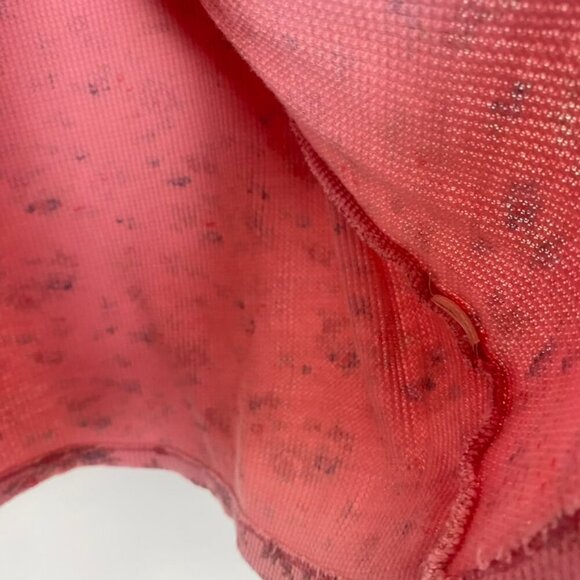 Sundance Pink Floral Waffle Knit Thermal Long Sleeve - Picture 7 of 11